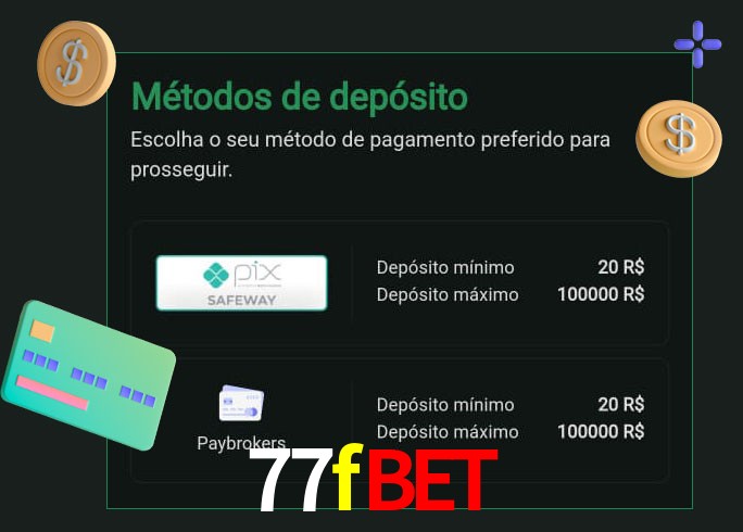 O cassino 77fbet oferece uma grande variedade de métodos de pagamento